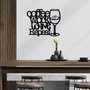 Wallity Coffee Repeat Escultura de Pared de Metal Negra